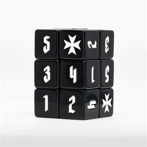 Knights Templar Dice Set Black The Mighty Brush