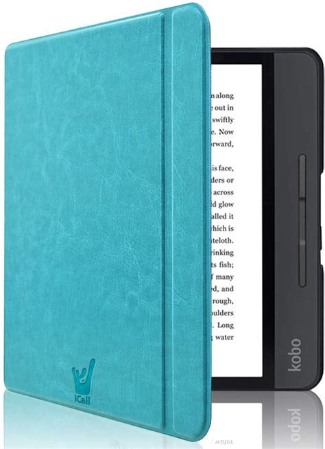 Kobo Libra H20 Hoes H2O Book Case Premium Sleep Cover Leer Hoesje Met