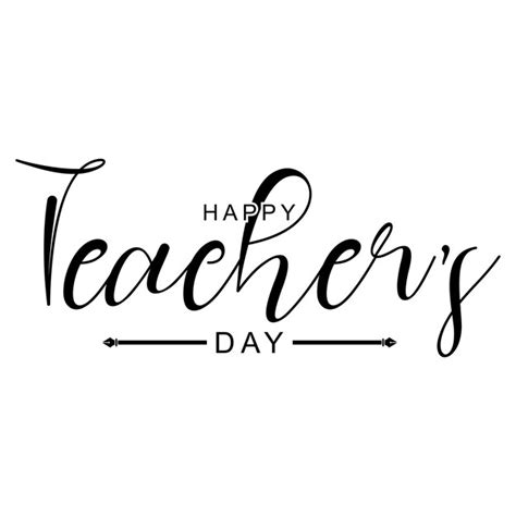 Premium Vector Happy Teachers Day Lettering Vector