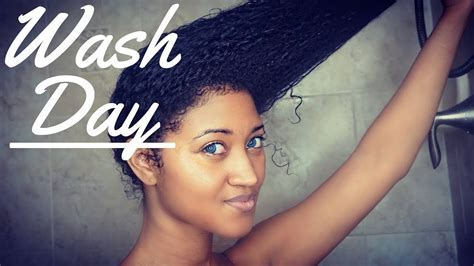 Natural Hair Wash Day Routine Length Check Victoria Victoria YouTube