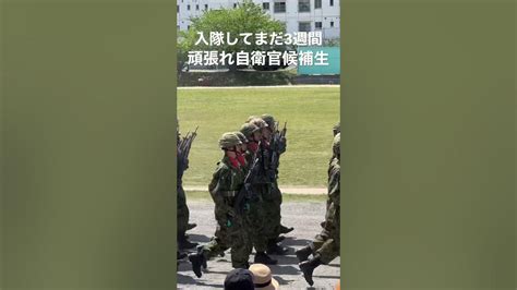 【自衛隊】入隊してまだ3週間！駆け足で観閲行進に挑む 頑張れ自衛官候補生！ Japanese Soldiers Shorts 陸上自衛隊 陸軍分列行進曲 Soldier Youtube