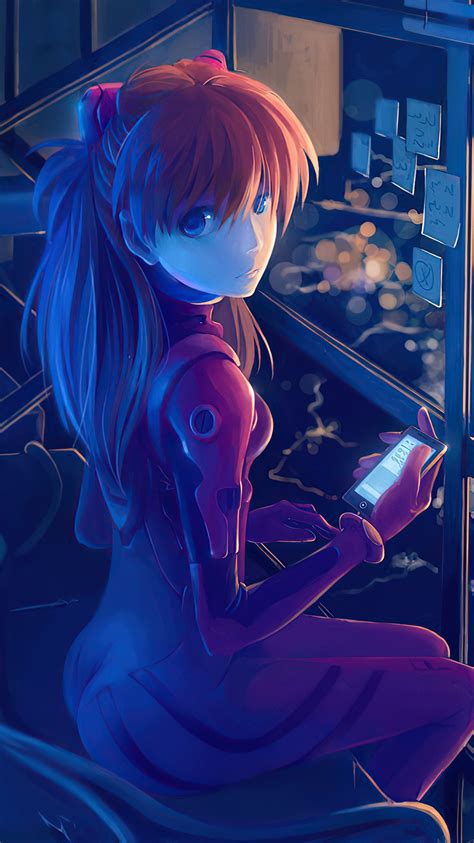 750x1334 Neon Genesis Evangelion Looking 4k Iphone 6 Iphone 6s Iphone 7 Hd 4k Wallpapers