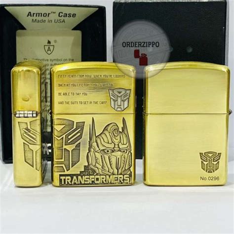 Jual Zippo Original Armor Transformer Autobots 3 Sisi Japan Limited Di