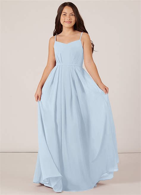 Mist Azazie Everest Junior Bridesmaid Dresses Azazie