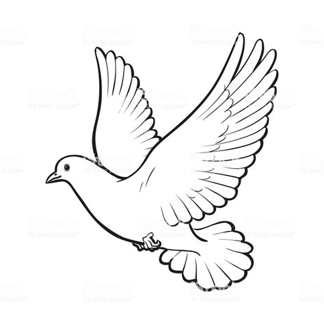 Printable Dove Outline