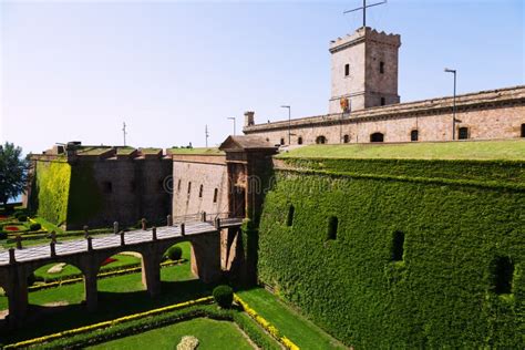 Castell De Montjuic in Summer. Barcelona Stock Image - Image of ...