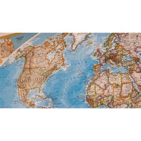 World Classic Wall Map By National Geographic The Map Shop