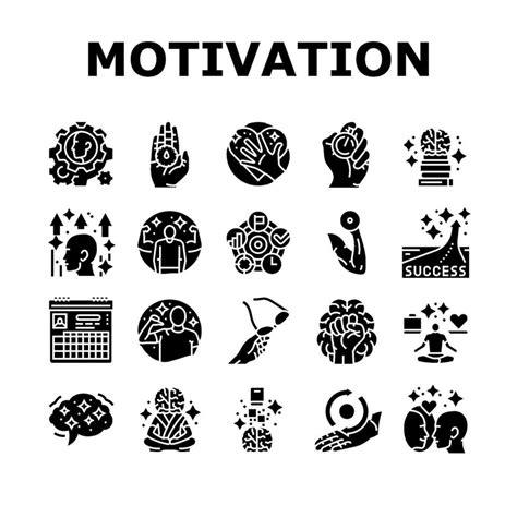 Motivation Human Success Icons Set Vector 32517228 Vector Art At Vecteezy