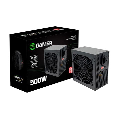 Fonte Brazil PC Real 500W Cabo KaBuM