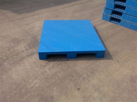 Heavy Duty Plastic Flat Nine Feet Hdpe Blue Pallet Warehouse Industry