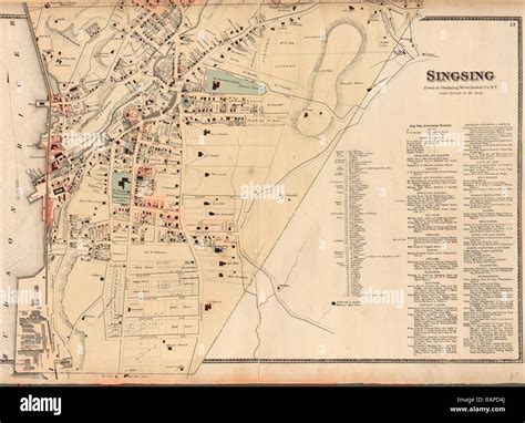 Map Of Ossining New York Hi Res Stock Photography And Images Alamy