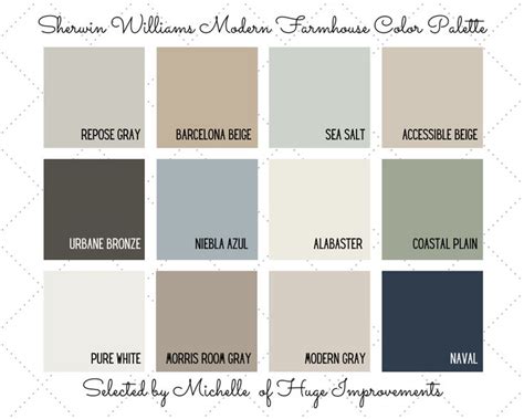 The Color Scheme For Sheryl Williams S Modern Farmhouse Style Paint