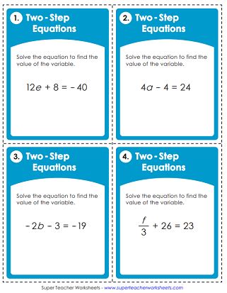 KutaSoftware PreAlgebra Two Step Equations With Integers YouTube