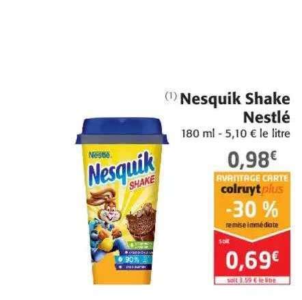 Promo Nesquik Shake Nestl Chez Colruyt Icatalogue Fr