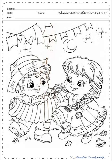 Atividades Para Colorir Festa Junina