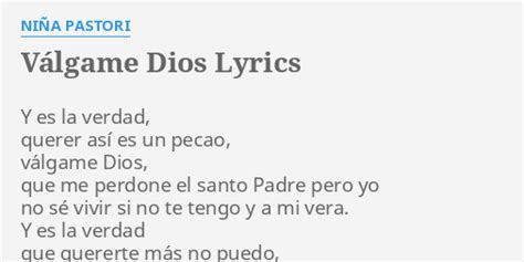 V Lgame Dios Lyrics By Ni A Pastori Y Es La Verdad