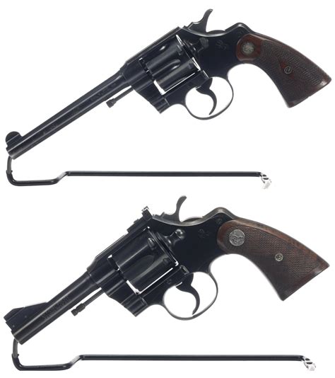 Two Colt Double Action Revolvers Rock Island Auction