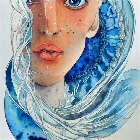 Watercolor Art On Paper Aquarius Highly Detailed Stable Diffusion