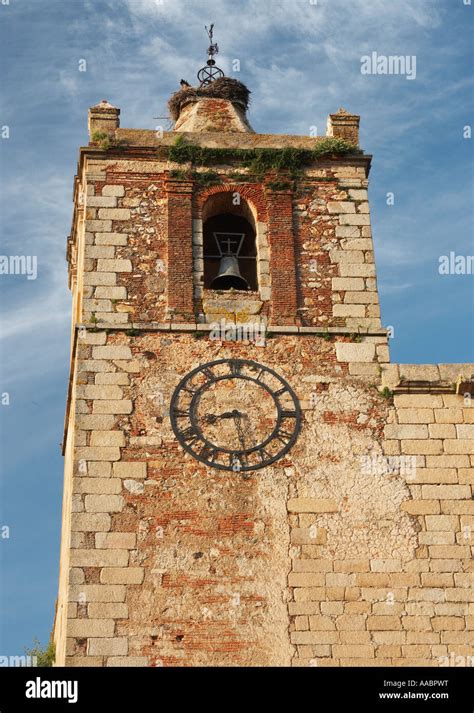 Iglesia De San Mateo Historic Old Town Caceres Extremadura Spain