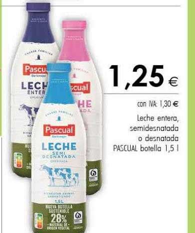 Oferta Leche Entera Semidesnatada O Desnatada Pascual En Cash Ifa