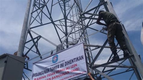 Dinas Segel Pembangunan Tower 4G Di Rasau Jaya Baru Tribunpontianak Co Id