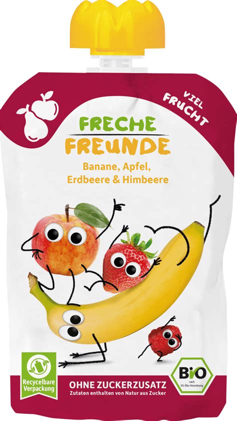 Freche Freunde Quetschie Banane Apfel Erdbeere Himbeere Ab 6