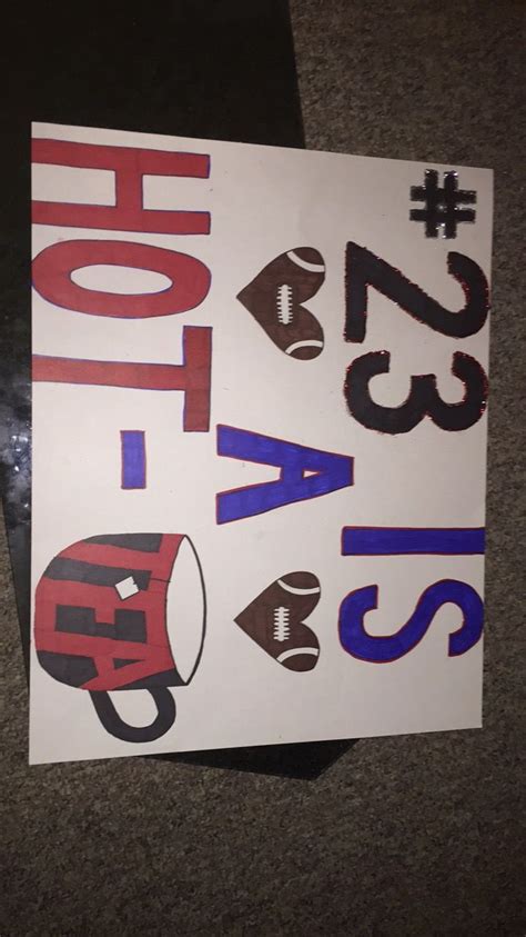 Homemade High School Football Poster Ideas