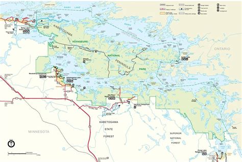 Voyageurs National Park Map Full Size Gifex