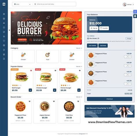 FoodDesk React Food Delivery Admin Dashboard Template Food Delivery