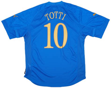 2004 06 Italy Home Shirt Totti 10 XXL