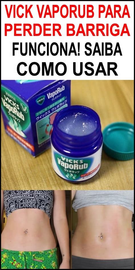 Como Eliminar A Gordura Da Barriga Com Vicks Vaporub Beauty