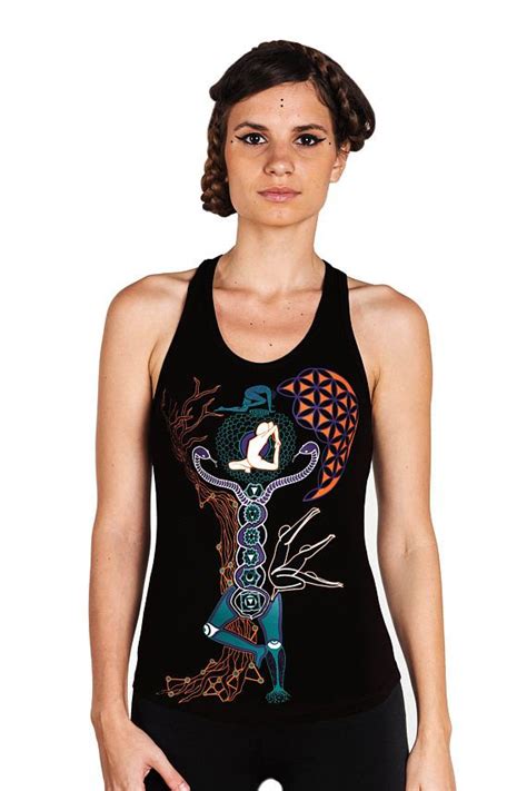 Chakra Racerback Tank Top Yoga Tank Top Kundalini Top Womens Yoga