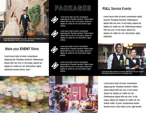 Event Planner Professional Tri Fold Brochure Template