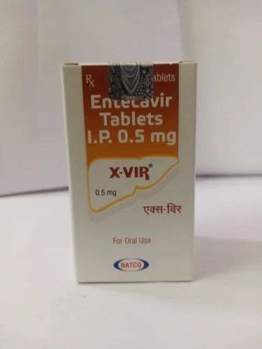 05 Mg X Vir Entecavir Tablet At Rs 1000bottle In Mumbai Id 22814297055