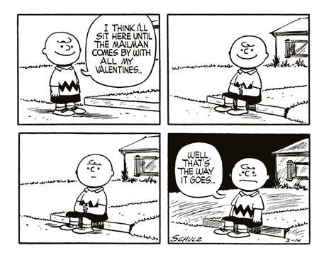 Valentine's Day Peanuts strip from 1956 by Charles Schulz : r/funny