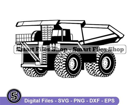 Mining Truck Svg Truck Svg Heavy Equipment Svg Mining Truck Etsy