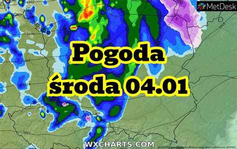 Pogoda na dziś środę 4 stycznia Front atmosferyczny opady i silny