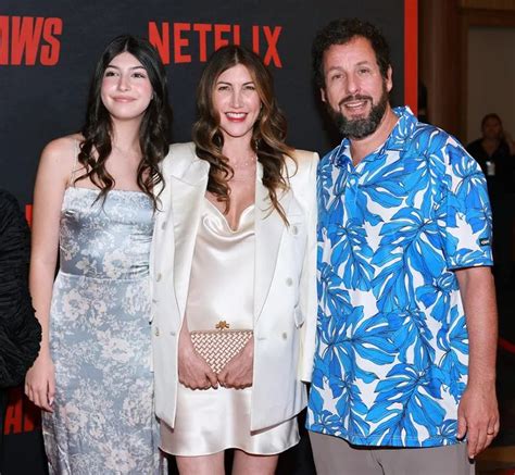 Adam Sandler His Wife Jackie And Their Daughter Sunny Made A Rare Red