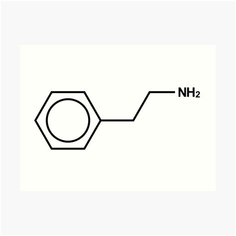 "Phenethylamine Chemical Molecule Structure" Art Print by Girih | Redbubble