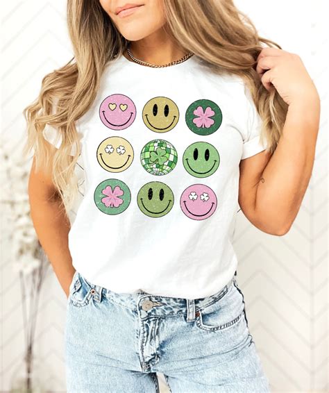 Preppy Smiley Face St Patricks Day Shirt Liberty Tree Tees