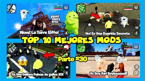 Top 10 Mejores Mods Para El Gta San Andreas Android Parte 30 Youtube