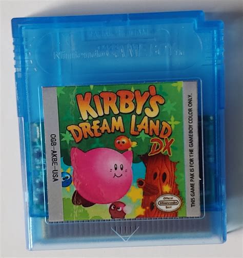 Kirby S Dream Land Dx Color Hack Game Boy Color Cartridge Gbc Etsy