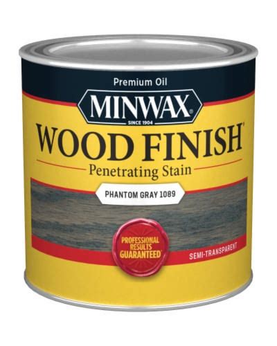 Minwax Wood Finish Phantom Gray Penetraiting Stain 1 2 Pt Kroger