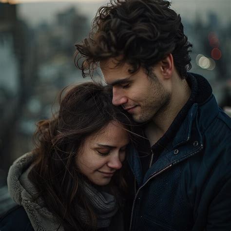 Premium Photo | High Angle Emotional Photography of Couple on Urban Rooftop