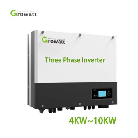 Growatt 5kva Eu Market 3 Phase Sph6000tl3 Bh Hybrid Converter Solar Power Inverter China Pure