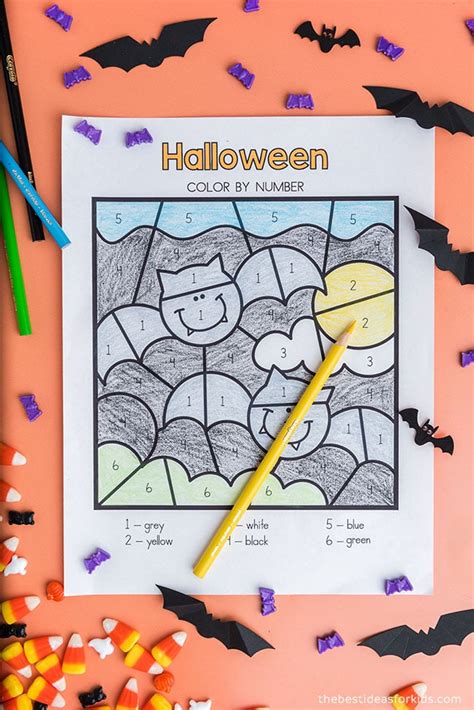 FREE Printable Halloween Color By Number - The Best Ideas for Kids