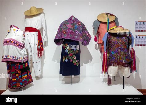 Mexican Ethnic Clothing Museum In Valladolid Yucatan Mexico Stock Photo