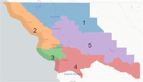 Slo County Supervisors Discuss Redistricting Maps Take No Action Cal Coast Times