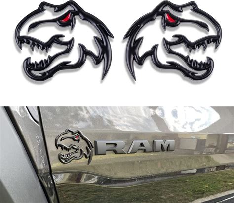 Dinosaur Emblem For T Rex Trx Dodge Ram 1500 2500 3500 Charger