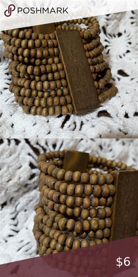 Wooden Beaded Bracelet Wooden Beaded Bracelets Beaded Bracelets Bracelets